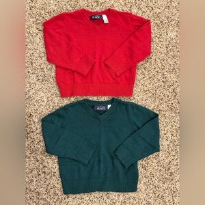 Toddler Boys Christmas sweater (18-24m) Red & Green